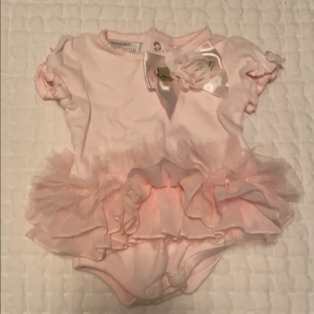 Pink Tutu Onesie Size 3 Months